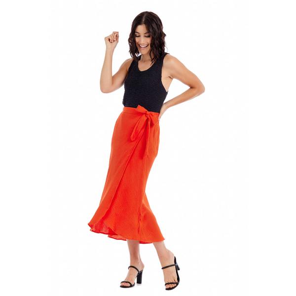 【THE MOZZ】Mute Wrap Skirt THE MOZZ】Mute Wrap Skirt Song for the Mute Black Wrap Skirt