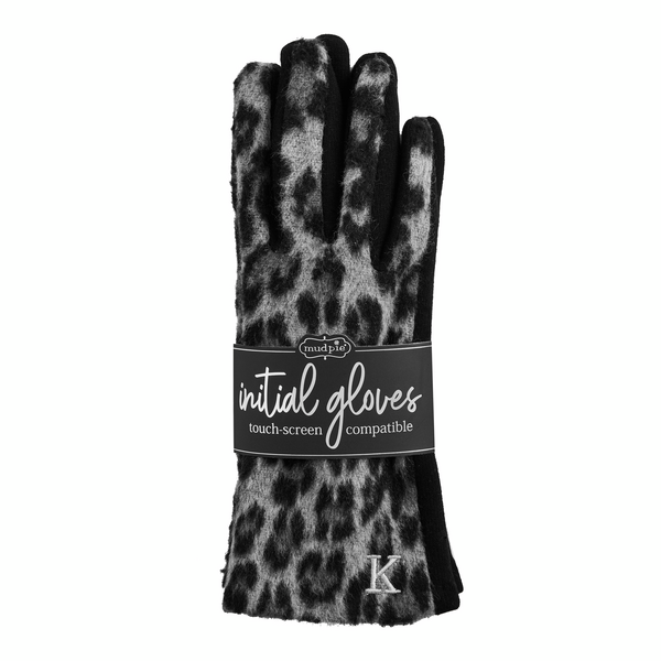 Initial Leopard Gloves