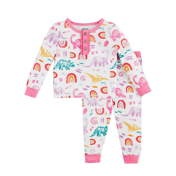 Girls' Dino Pajamas | Mud Pie