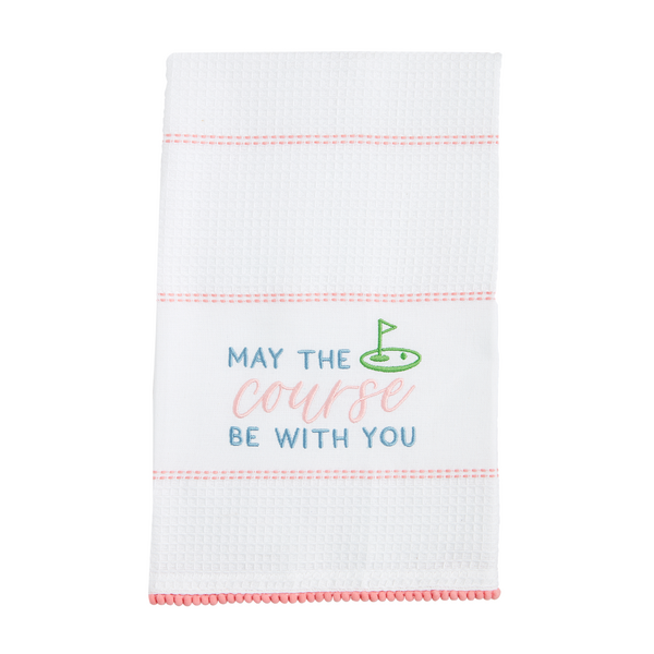 May The Course Golf Waffle Towel