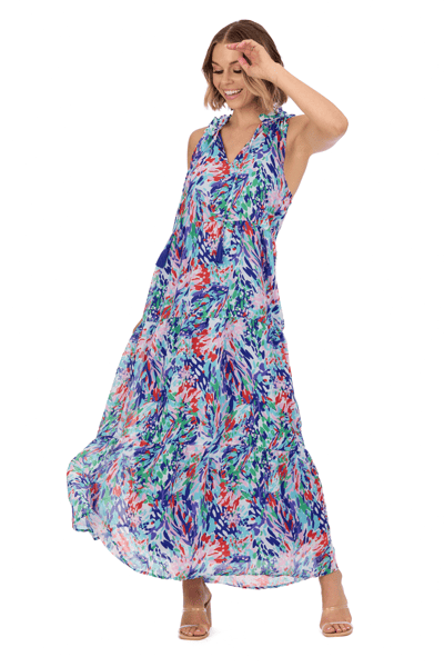 magnolia maxi dress Agua By Agua Bendita Cofre Linen & Silk-Blend Maxi Dress
