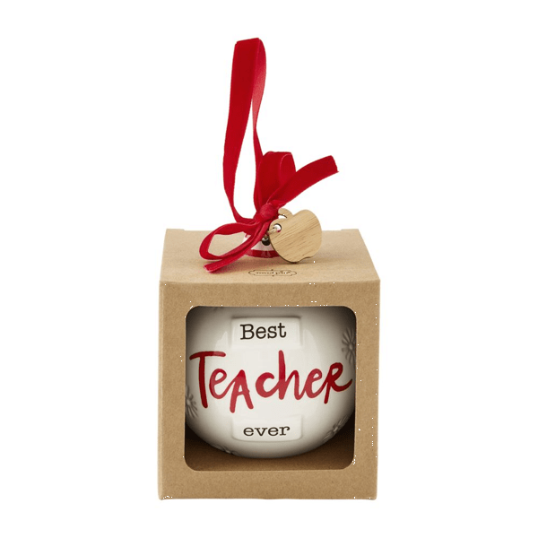 Best Teacher Ever Ornament - Thumbnail 3