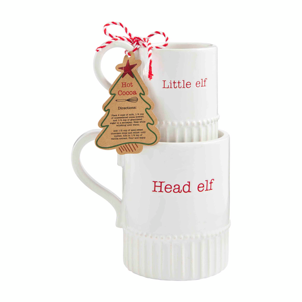 Holiday Big Elf and Little Elf Mug Set