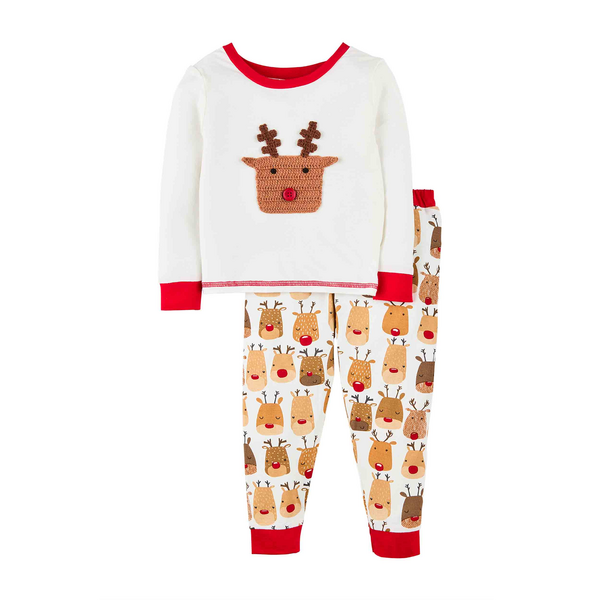 Reindeer Applique Toddler Pajamas