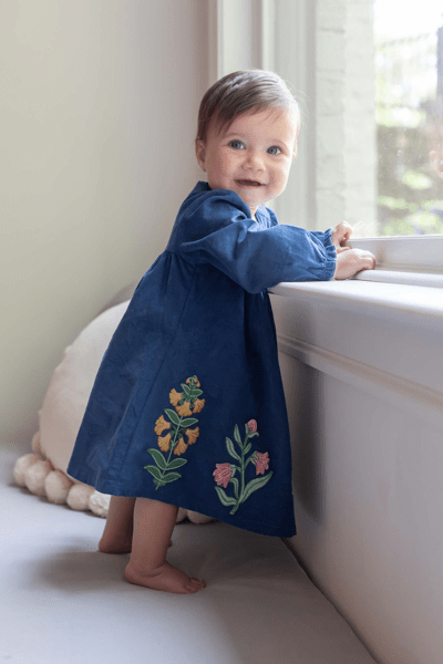 fitted lace wedding dress Fall Floral • Baby/Toddler Twirl Dress 5T