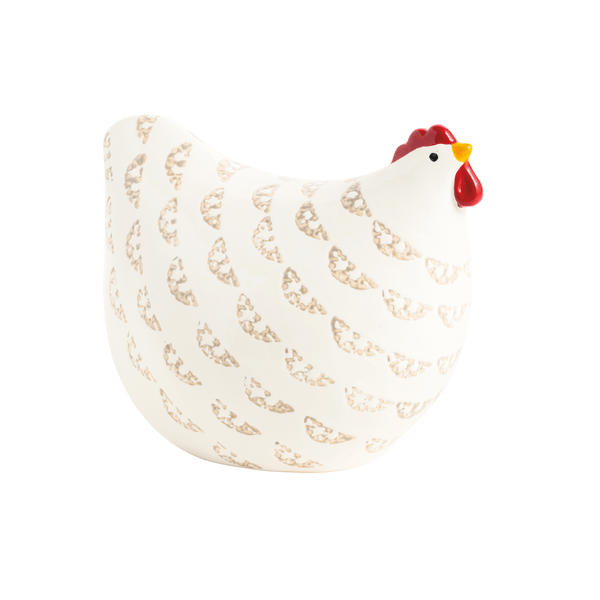 Small Stoneware Chicken | French Farmhouse Style | Mud Pie
