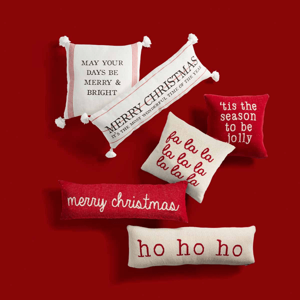 Long Reversible Christmas Pillow - Thumbnail 3