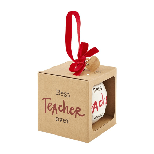 Best Teacher Ever Ornament - Thumbnail 4