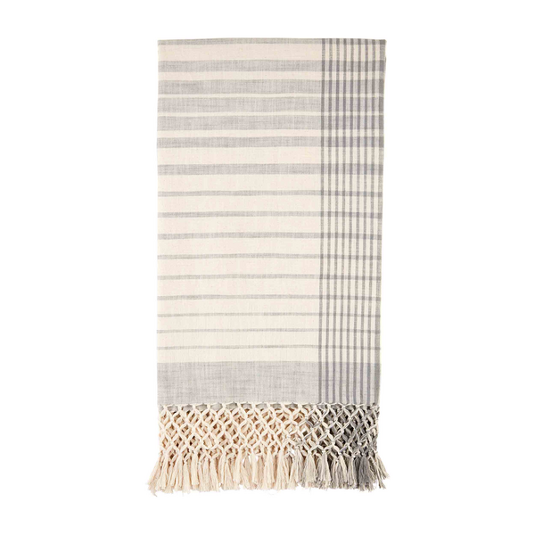 Stripe Gray Throw Blanket