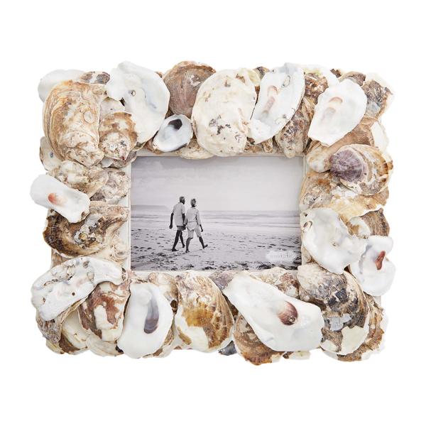 マルトミ SHELL Picture Frame ポストモダン スペースエイジ Oyster Shell Picture Frame | Mud Pie