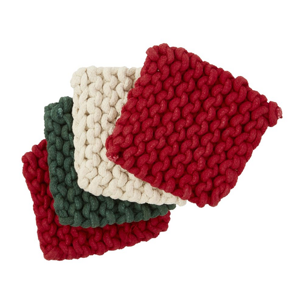 Christmas Crochet Coaster Set