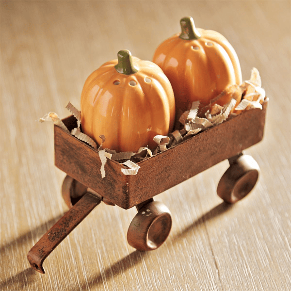 Mud Pie Pumpkin Salt And Pepper Shakers - Thumbnail 2
