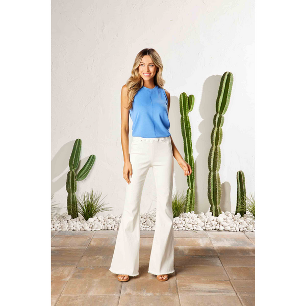 Mud Pie - LYLA WHITE FLARE JEANS