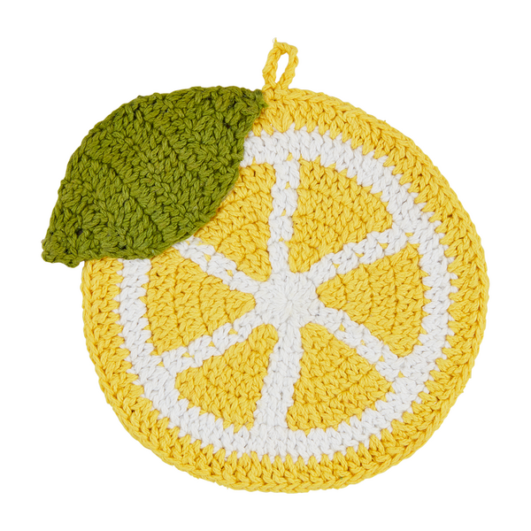 Lemon Crochet Trivet