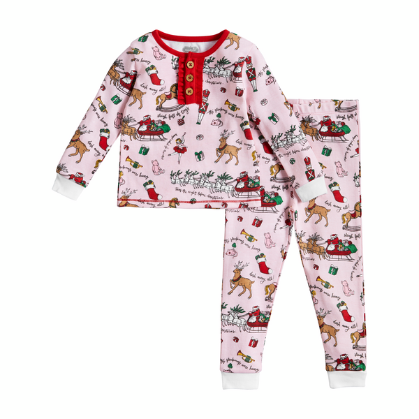 Girl's Night Before Christmas Pajamas | Mud Pie