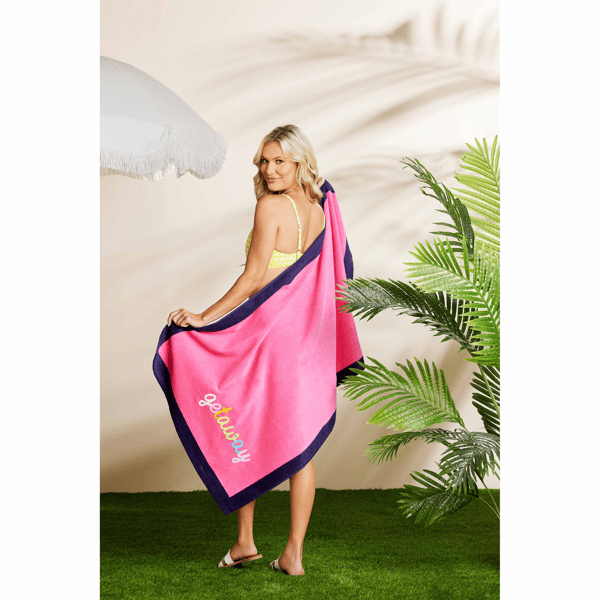 Mud Pie Boucle Beach Towel